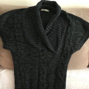 Cozy Black Cable Knit Women's Sweater